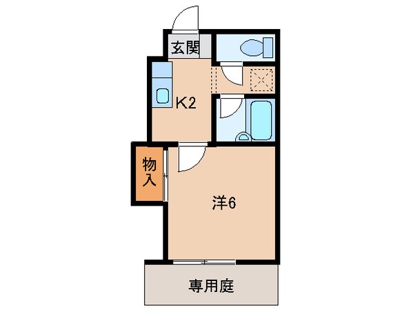 フラット貴志Ⅲの物件間取画像